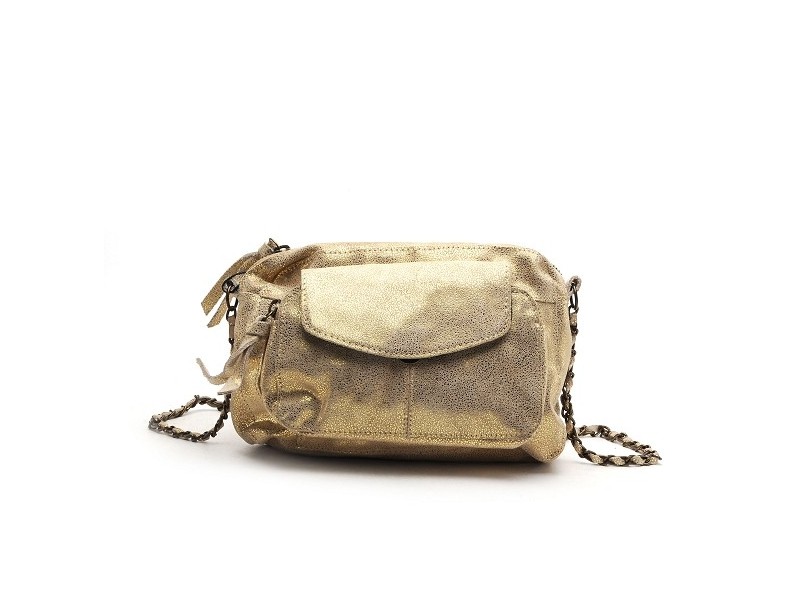 PCNAINA LEATHER CROSS BODY FC Or