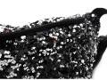 PCSTEPHANIA SEQUINS SMALL BUMBAG Argent