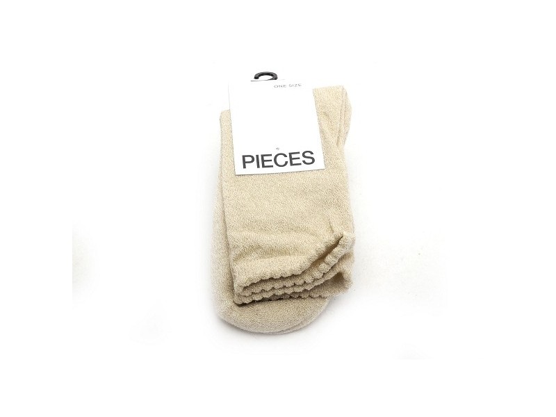 PCSEBBY GLITTER LONG 1 PACK Beige