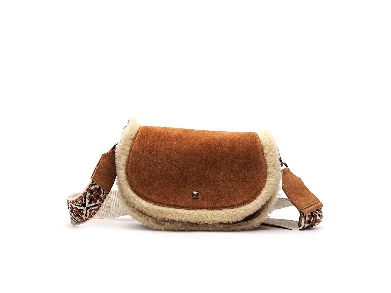 PCRISIA SUEDE CROSS BODY FC Marron