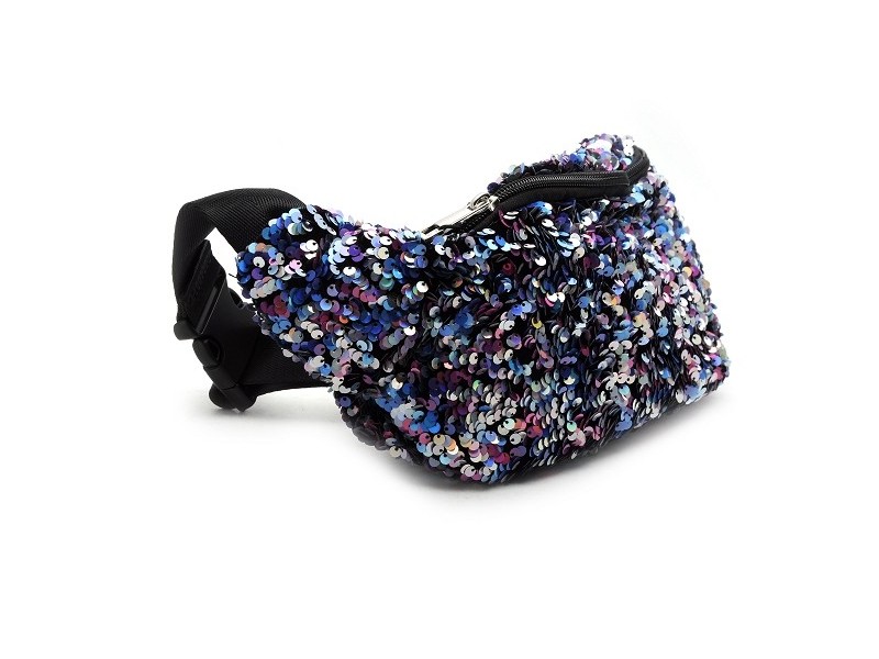 PCSTEPHANIA SEQUINS SMALL BUMBAG Bleu