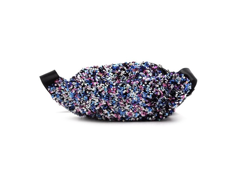 PCSTEPHANIA SEQUINS SMALL BUMBAG Bleu