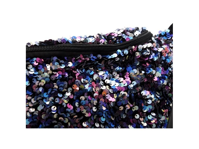 PCSTEPHANIA SEQUINS SMALL BUMBAG Bleu