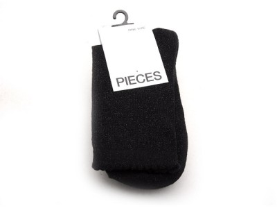 PCSEBBY GLITTER LONG 1 PACK Noir