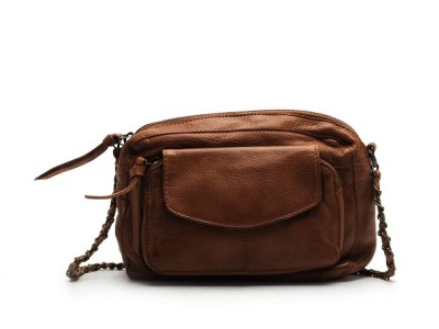 PCNAINA LEATHER CROSS BODY FC Marron