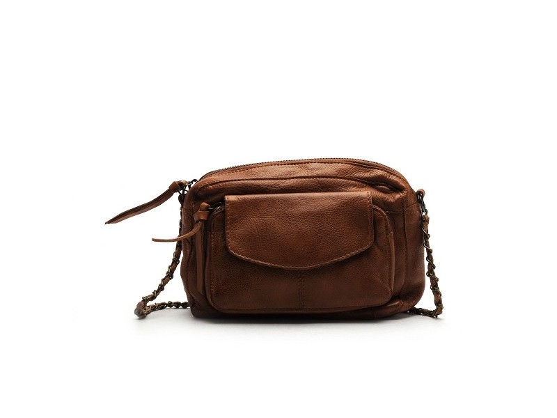 PCNAINA LEATHER CROSS BODY FC Marron