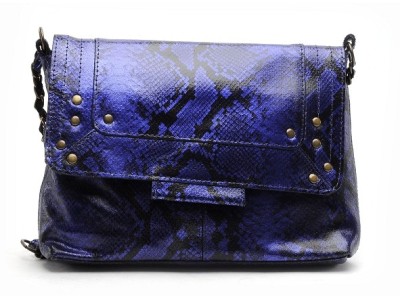 PCFELIZIA LEATHER CROSS BODY FC Bleu