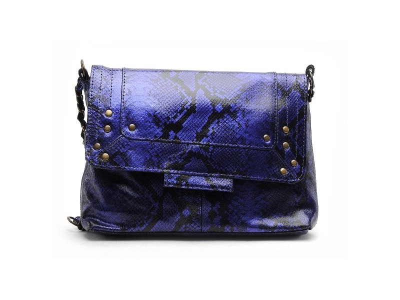 PCFELIZIA LEATHER CROSS BODY FC Bleu