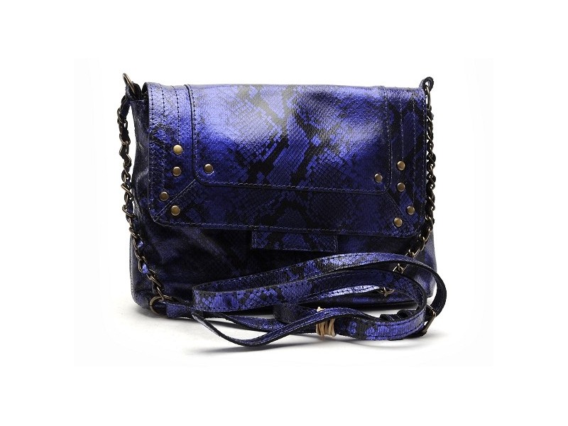 PCFELIZIA LEATHER CROSS BODY FC Bleu