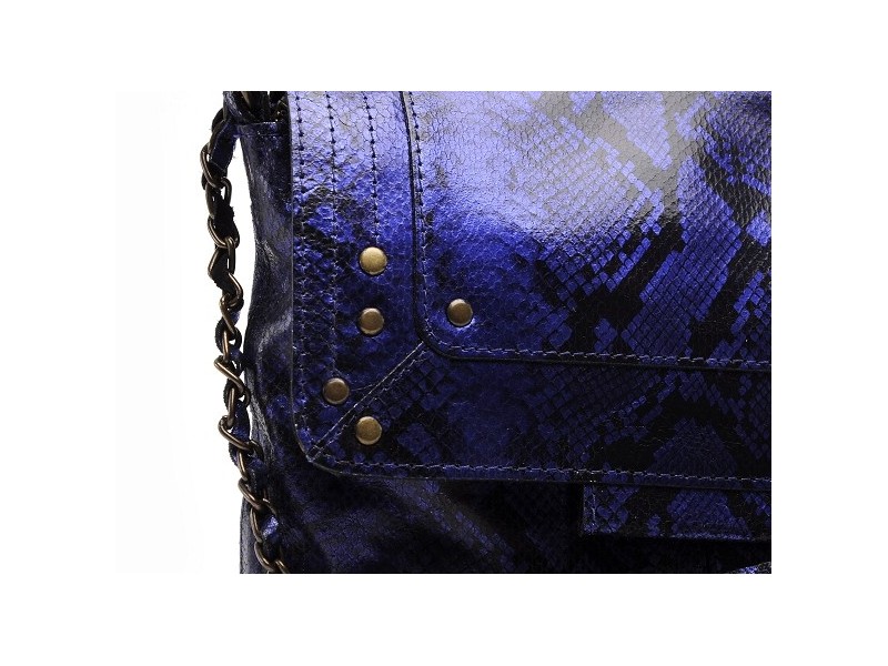 PCFELIZIA LEATHER CROSS BODY FC Bleu