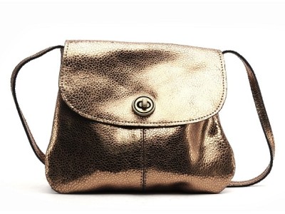 PCTOTALLY LARGE LEATHER PARTY BAG NOOS Bronze