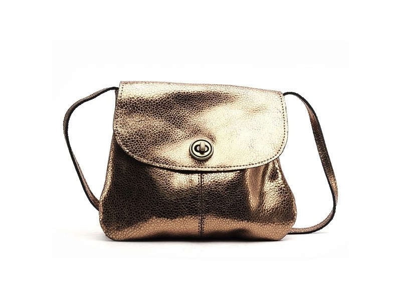 PCTOTALLY LARGE LEATHER PARTY BAG NOOS Bronze