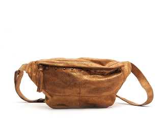 PIECES PCDAINO LEATHER BUMBAG FC<br>marron