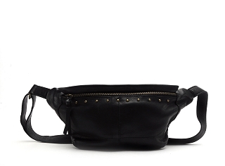 PIECES PCDAINO LEATHER BUMBAG FC<br>Noir