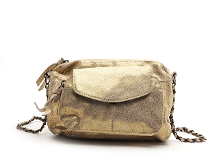 PIECES PCNAINA LEATHER CROSS BODY FC<br>Or