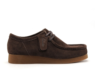 CLARKS WALLABEEEVO<br>marron