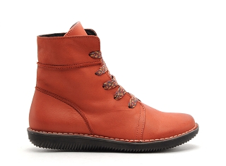 Chacal boots bottine plates femme 6808 orange