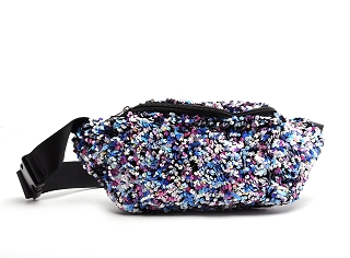 PIECES PCSTEPHANIA SEQUINS SMALL BUMBAG<br>Bleu