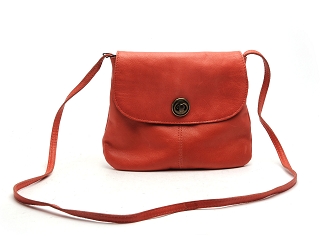PIECES PCTOTALLY ROYAL LARGE LEATHER PARTY BAG<br>Orange