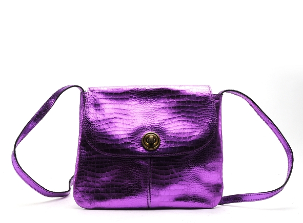 Pieces ville pctotally large leather party bag noos violet