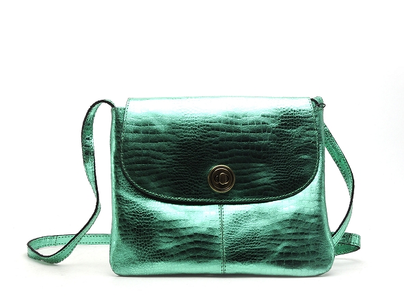 Pieces ville pctotally large leather party bag noos vert