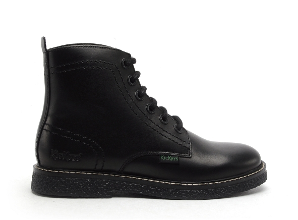 Kickers boots bottine plates kick leon noir