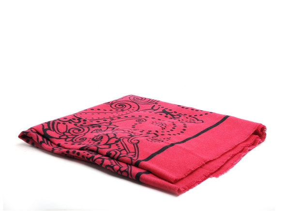 Pieces famille pcnira square scarf fc bc rouge