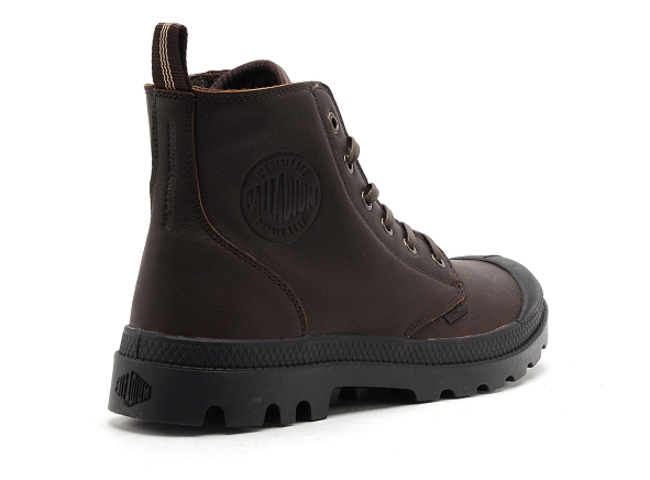 Palladium boots bottine pampa zip leather marron3105402_5