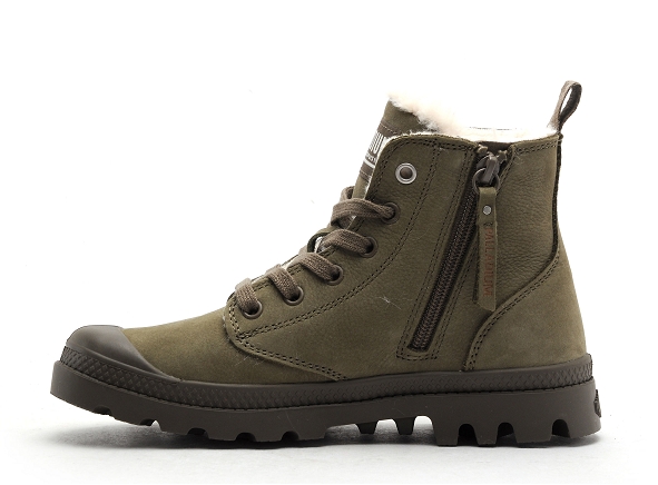 Palladium boots bottine plates pampa hi zip wl kaki3105702_3