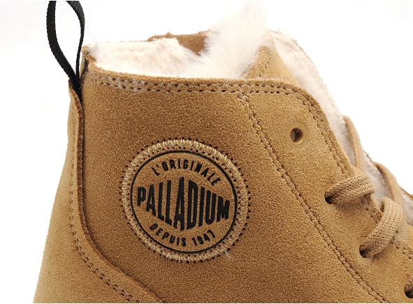 Palladium boots bottine plates pallashock zip warm dear marron3105901_6