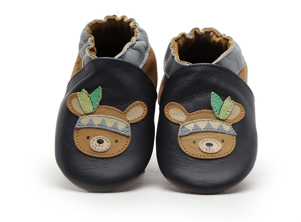 Robeez chaussons forest game bleu