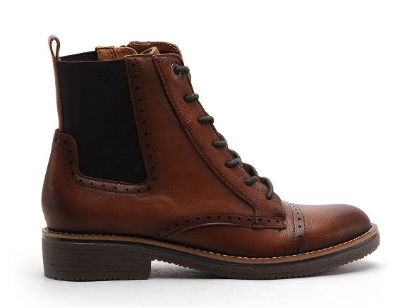 Fugitive boots bottine plates geline cuir marron