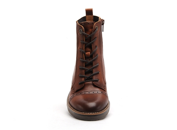 Fugitive boots bottine plates geline cuir marron3111601_4