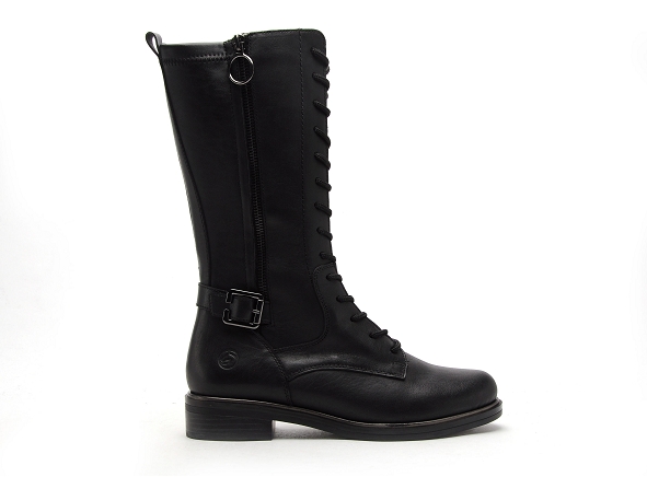 Remonte bottes plates d8390 noir