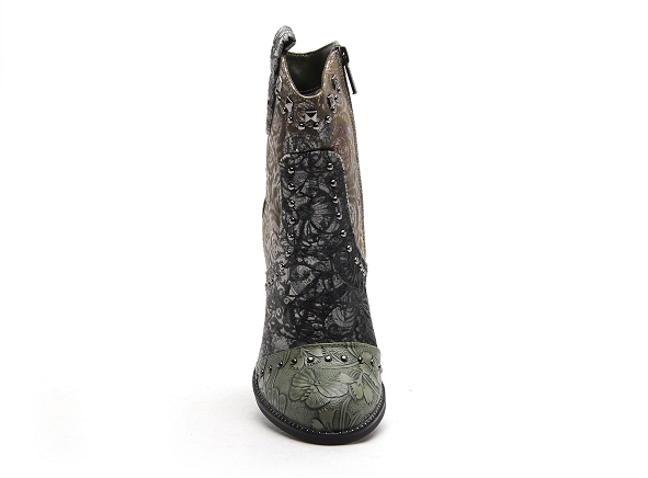 Mustang boots bottine talons 1335505 vert3134701_4