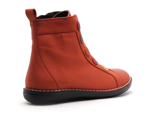 Chacal boots bottine plates femme 6826 orange