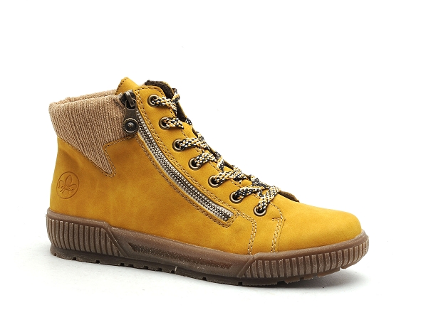 Rieker boots bottine plates n0709 jaune3152301_2