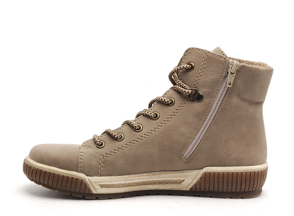 Rieker boots bottine plates n0730 beige3152401_3