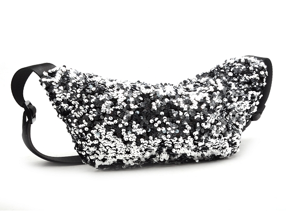 Pieces ville pcstephania sequins small bumbag argent3159902_3