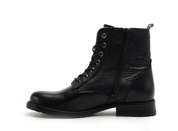 Fricote boots bottine plates 40544bon1 tirette cuir noir3177701_3