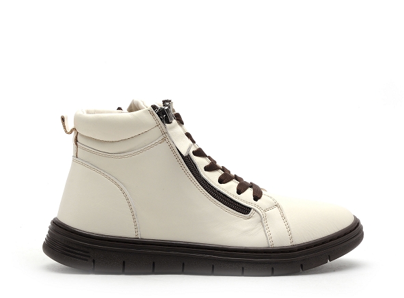 Coco abricot boots bottine plates mercadier beige