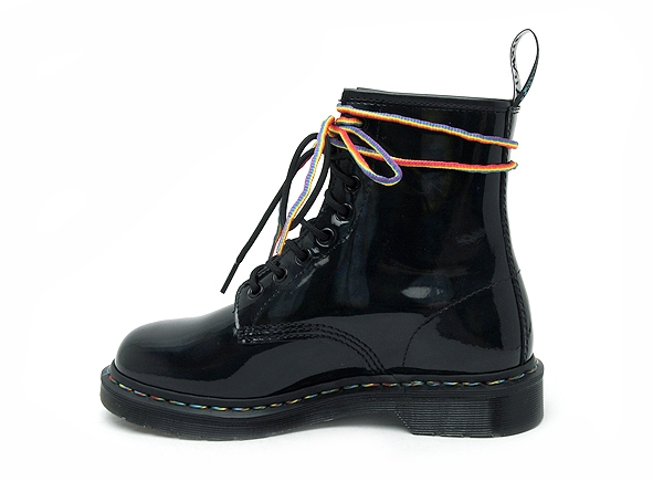 1460 en cuir verni rainbow